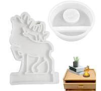 Tealight Candle Mold,Candle Holder Shape Moose Shape | Scented Candle Holder Shape Tealight Candlestick Holder Shape Plaster Candle Holder Decor Mold for Christmas