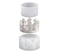 Tealight Candle Mould for Tealight Tea Light, Silicone Mould for Easter Moulding - Easter Table Centerpiece - For Holidays in Apartments, Country Houses, Living Rooms, Bedrooms and Kitchens on the Ba