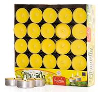 Tealight Citronella Candles - Anti Mosquito Candle - 4 Hour Burn - 100 Pack - DEET Free