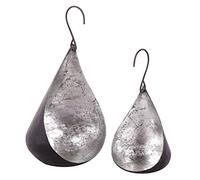 Tealight Holder Set of 2 Silver Tea Light Candle Lanterns Garden Gift Idea