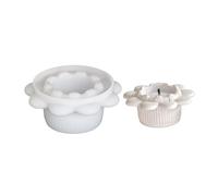 Tealight Holder Silicone Mold Flower Shape Crafting Supplies Holders Moulds Suitable for Making Home Decorations Handmade Resin Jewelry Box Mold