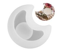 Tealight Resin Shape Silicone Candle Shell for Decorative Votive Clentes | Star Moon Heart Design Epoxy DIY Jewelry Box Container