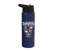 Tealightful Tea Time Whimsical Cups Stainless Steel Insulated Water Bottle