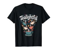Tealightful Tea Time Whimsical Cups Value Graphic T-Shirt