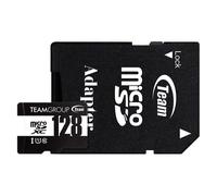 Team 128GB Micro SDXC UHS-1 Class 10 Flash Card with Adapter