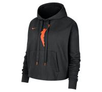 Team 13 Courtside Women's Nike WNBA Cropped Pullover Hoodie - Black - Cotton/Polyester XL (UK 20-22)