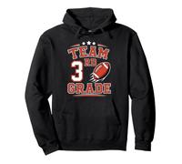 Team 3rd Grade Third Grade Football Back To School Boys Pullover Hoodie