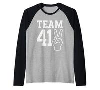 Team 41 Meme Squad 67 Six Seven 6 7 Meme Design Funny 67 Raglan Baseball Tee