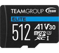 Team Elite A1 512GB Micro SDXC UHS-1 Flash Card with Adapter (for Android & 4K)