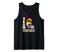 Team 6th Grade Color Block Teacher Student Back to School Tank Top