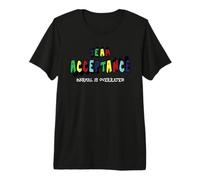 Team Acceptance Normal is Overrated Funny Autism Awareness Premium T-Shirt