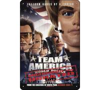 Team America: World Police (2004) Movie Plaque Poster Metal Tin Sign 8" x 12" Vintage Retro Wall Decor