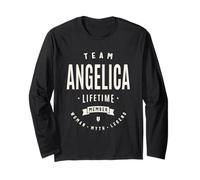 Team Angelica Lifetime Member Funny Name Angelica Long Sleeve T-Shirt