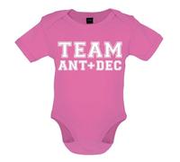 Team Ant and Dec - Organic Babygrow/Body Suit - Bubble Gum Pink - 6-12 Months