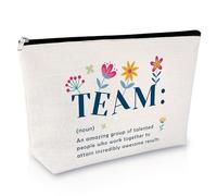 Team Appreciation Gifts Makeup Bag for Women Boss Leader Team Definition Cosmetic Bag Boss Appreciation Gifts for Women Employees Friend Coworker Colleagues Retirement Christmas Birthday Present