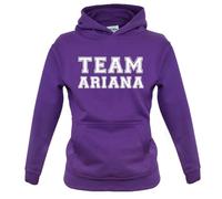 Team Ariana - Childrens/Kids Pullover Hoodie - Purple - 7-8 Years