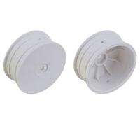Team Associated 12mm Hex 2.2 4WD Front Wheels B74 Buggy White +1.5mm Offset AS92362