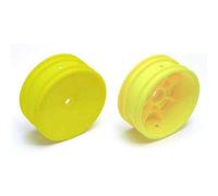 Team Associated 9691 Buggy Front Hex Wheel, Yellow