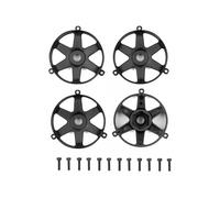 Team Associated DC10 FT Adjustable Wheel Face Plate Black Four Pieces AS72246