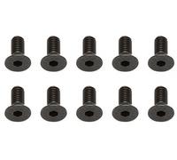 Team Associated M4x8mm Flat Head Cap Screws FHCS Spare Fasteners AS81268