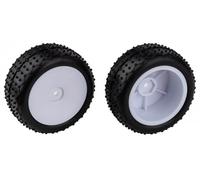 Team Associated Reflex 14 Wide Mini Pin Tyres Mounted White Wheels AS21596