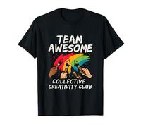 Team Awesome Collective Creativity Club Rainbow Art T-Shirt