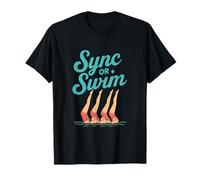 Team Awesome Sync or Swim Swimming Design T-Shirt