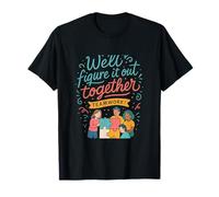 Team Awesome We’ll Figure It Out Together Puzzle Graphic T-Shirt