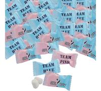 Team Blue/Pink Candy Buttermints, 108 individualy wrapped mints - Gender Reveal Candy, Baby Shower Party Supplies
