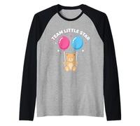 Team Boots Or Bows Gender Reveal Western Design Raglan Baseball Tee