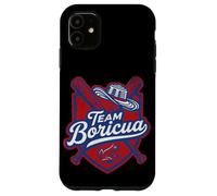 Team Boricua Puerto Rico Baseball Coqui Frog Pava Hat Fan Case for iPhone 11