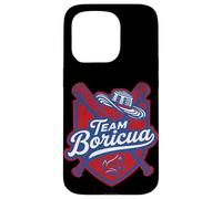 Team Boricua Puerto Rico Baseball Coqui Frog Pava Hat Fan Case for iPhone 15 Pro