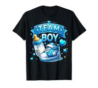 Team Boy Baby Shower Blue Gender Reveal Celebration T-Shirt