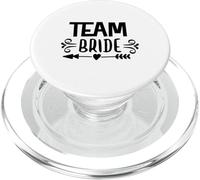 Team Bride Arrow Heart Wedding Party And Bachelorette Party PopSockets PopGrip for MagSafe