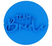 Team Bride Engagement Wedding Cookie Stamp Fondant Embosser 6cm (2.36 inches) Made in The UK for Baking, Cooking, Fondant, Icing, Cupcake, Cookie, Cake, Biscuits, Decoration