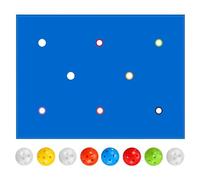 Team Building Activities - Group Hole Tarp with Eight Balls, Collaboration Games - for Outdoor Area, Yard Area, Park, Playgrounds, Party, Family Reunion, Home, and Schools