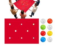 Team Building Activity Kits, Hole Plan Exercise Activities with Eight Balls, Collaboration Games, for Home, School, Outdoor, Yard, Park, Playground, Party and Family Gathering