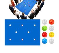 Team Building Activity Kits - Hole Tarp Exercise Activities with 8 Balls,Work Games,for Family Gathering Party Playground Park Beach Yard Outdoor School Home