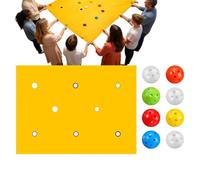 Team Building Activity Kits - Polyester, Hole Tarp Game | Interactive Teamwork Exercise Set, Outdoor Group Tarp For Family Gathering, Party, Playground, Park, Beach, Yard, School
