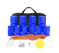 Team Building Block Stacking Tower Game For Adults, Indoor Outdoor Icebreaker Activities For Office Teamwork & Group Work(Blue,10PCS)