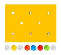 Team Building Game - 78.74 inch Outdoor Toy | Polyester Hole Tarp - Interactive Group Activity with 8 Vibrant Balls, Ideal for Fostering teamworks During School Sports Day Events