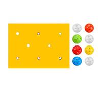 Team Building Game Set, Hole Tarp Group Activity with 8 Balls, Interactive Team Bonding Outdoor Play Equipment, Portable Group Party Game, Engaging Social Skill Development Activity Kit for Home Event