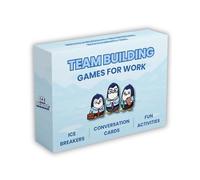 Team Building Games for Work - 200 Conversation Cards for Team Building. Fun Office Games and Conversation Starter Cards for Meetings and Group Activities. Ice Breakers Perfect for Work and School