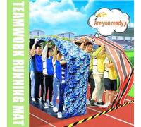 Team Building Running Mat, Group Running Mat for Sports Day, Indoor Outdoor Teamwork Carnival Game Teamwork Game Running Mat, 2 Pieces, for Training Tools, Child Development, Group Work (Adult11M)