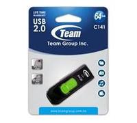 Team Group USB Flash Drive C141 64 GB USB 2.0 Type-A Black/Green