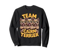 Team Cairn Terrier Cartoon Scrappy Highland Pet Dog Breed Sweatshirt