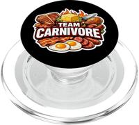 Team Carnivore Diet Meat Eater Paleo Keto Ketogenic Lover PopSockets PopGrip for MagSafe