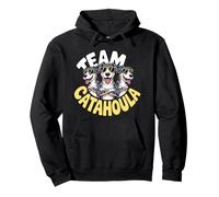 Team Catahoula Leopard Dog Cartoon Louisiana Pet Dog Breed Pullover Hoodie