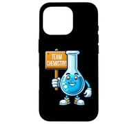 Team Chemistry, Anthropomorphic Flask Mascot, Science Lover Case for iPhone 16 Pro