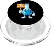 Team Chemistry, Anthropomorphic Flask Mascot, Science Lover PopSockets PopGrip for MagSafe